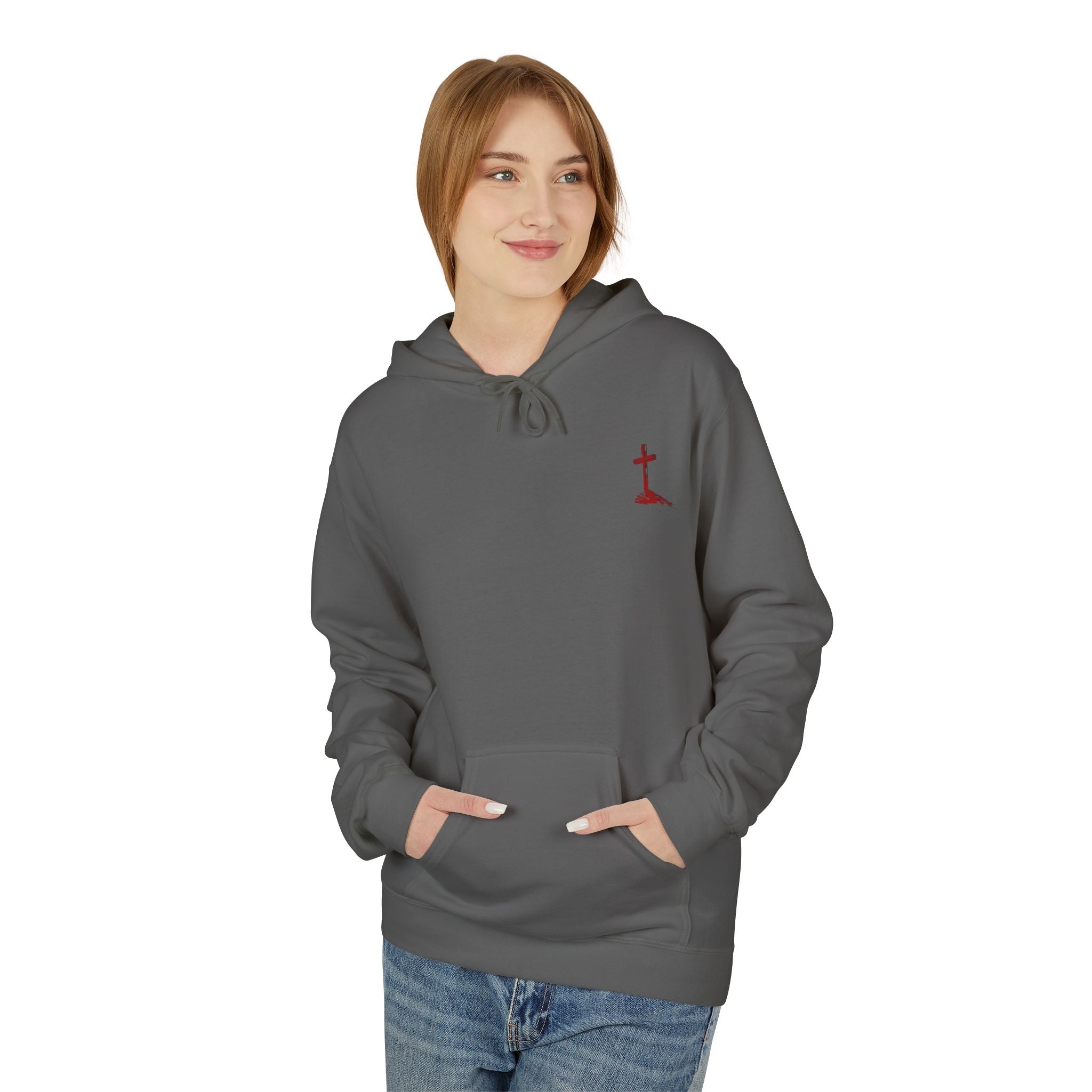 Christian Hoodie - Be Strong in the Lord Design