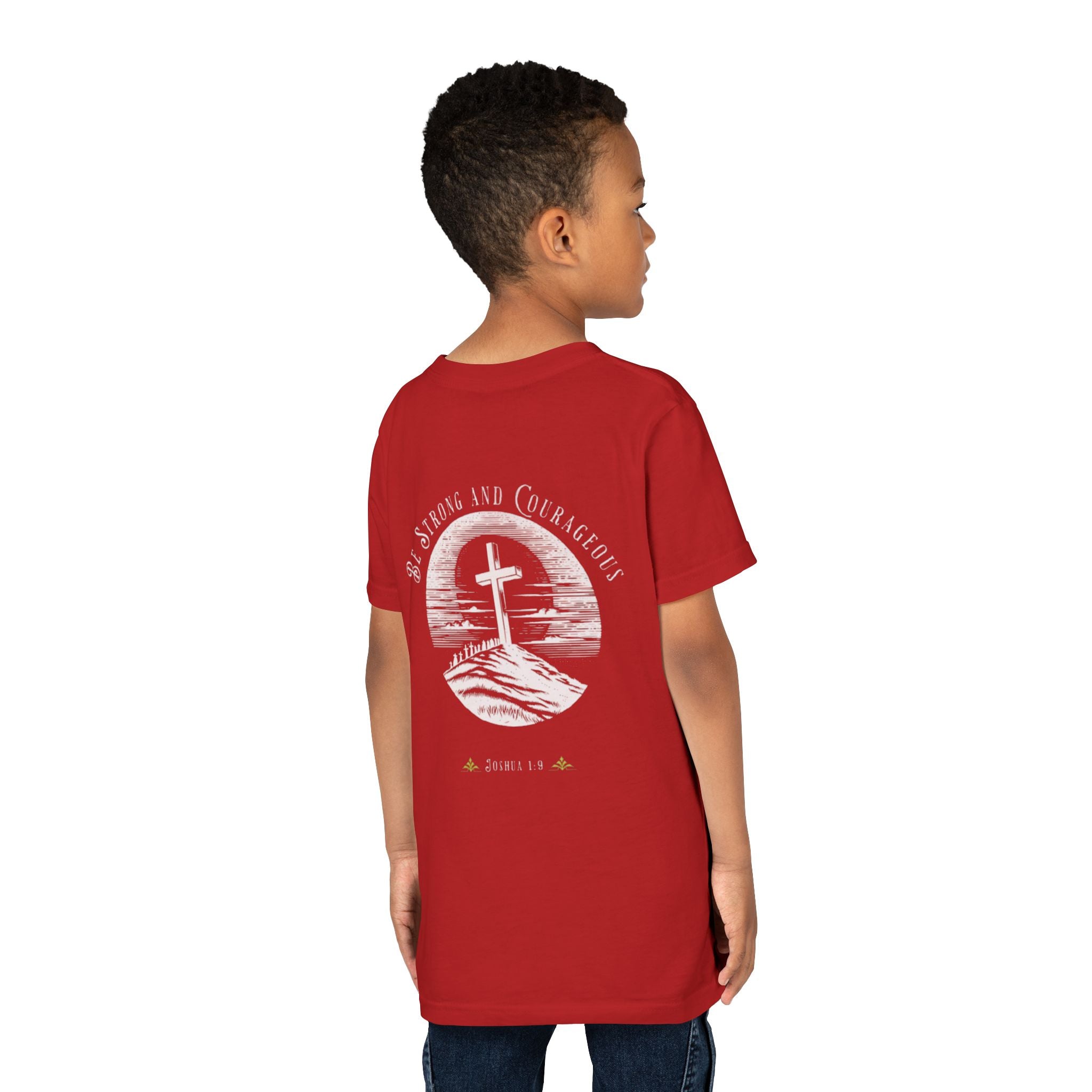 Youth Tee Be Strong and Courageous Faith T-Shirt