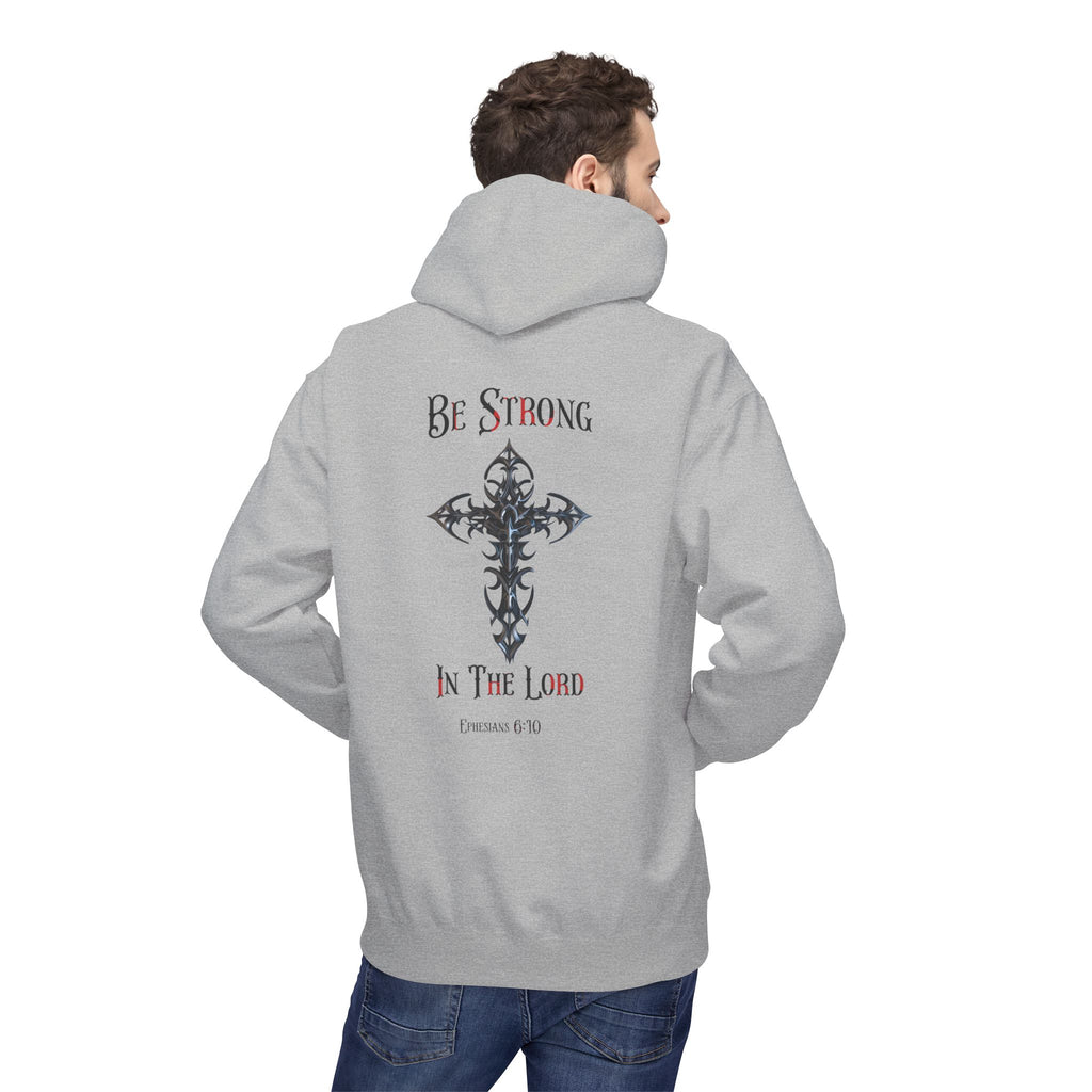 Christian Hoodie - Be Strong in the Lord Design