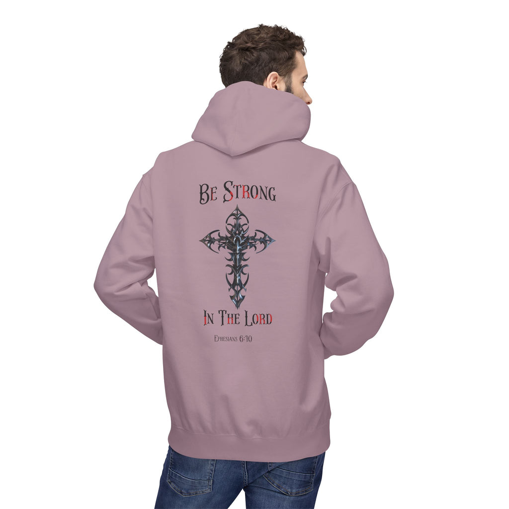 Christian Hoodie - Be Strong in the Lord Design