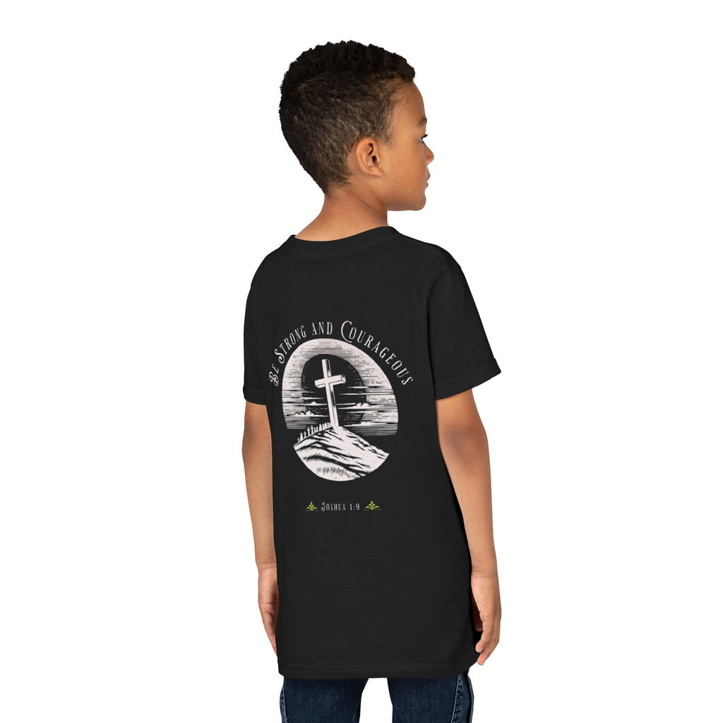 Youth Tee Be Strong and Courageous Faith T-Shirt