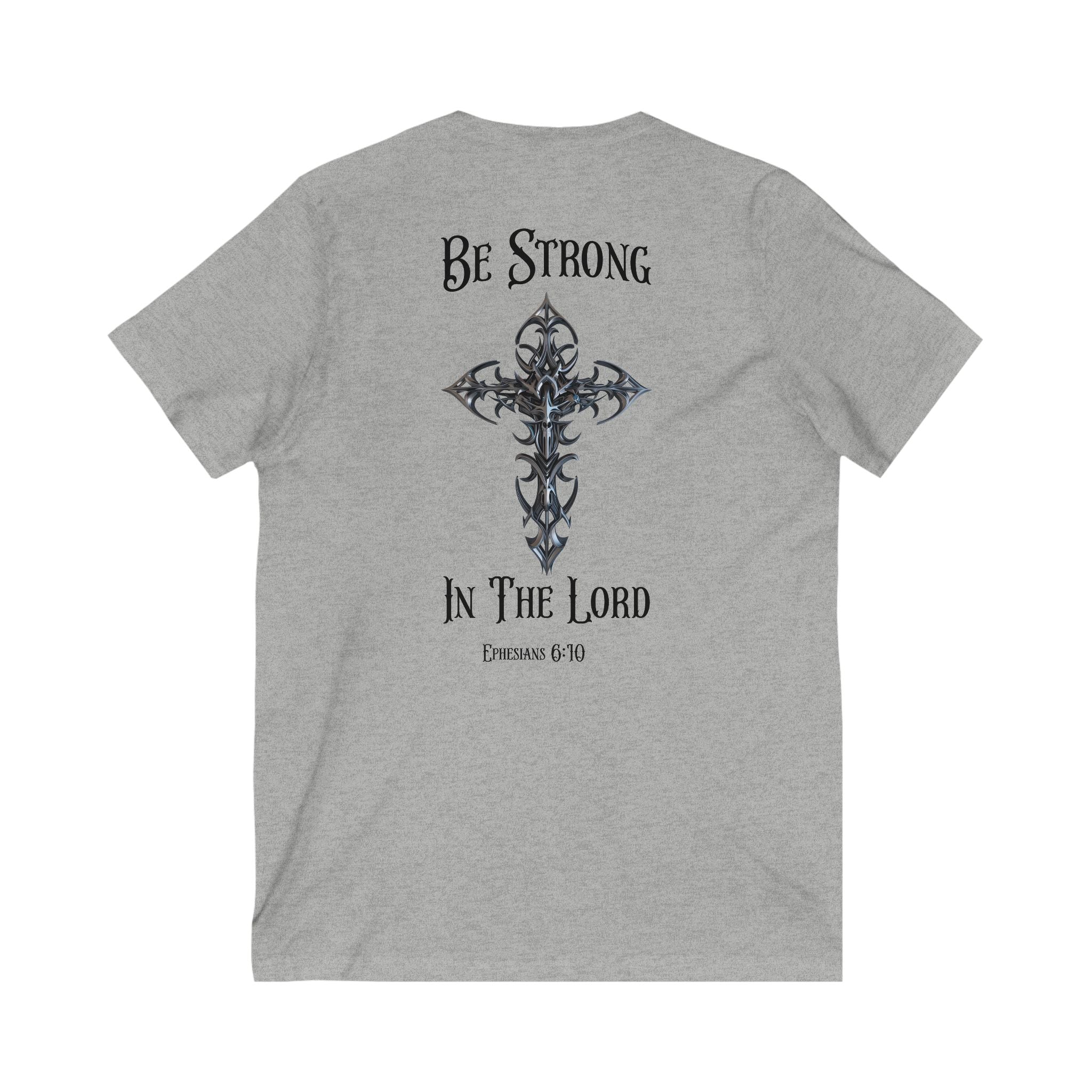 V-Neck Tee - Be Strong in the Lord