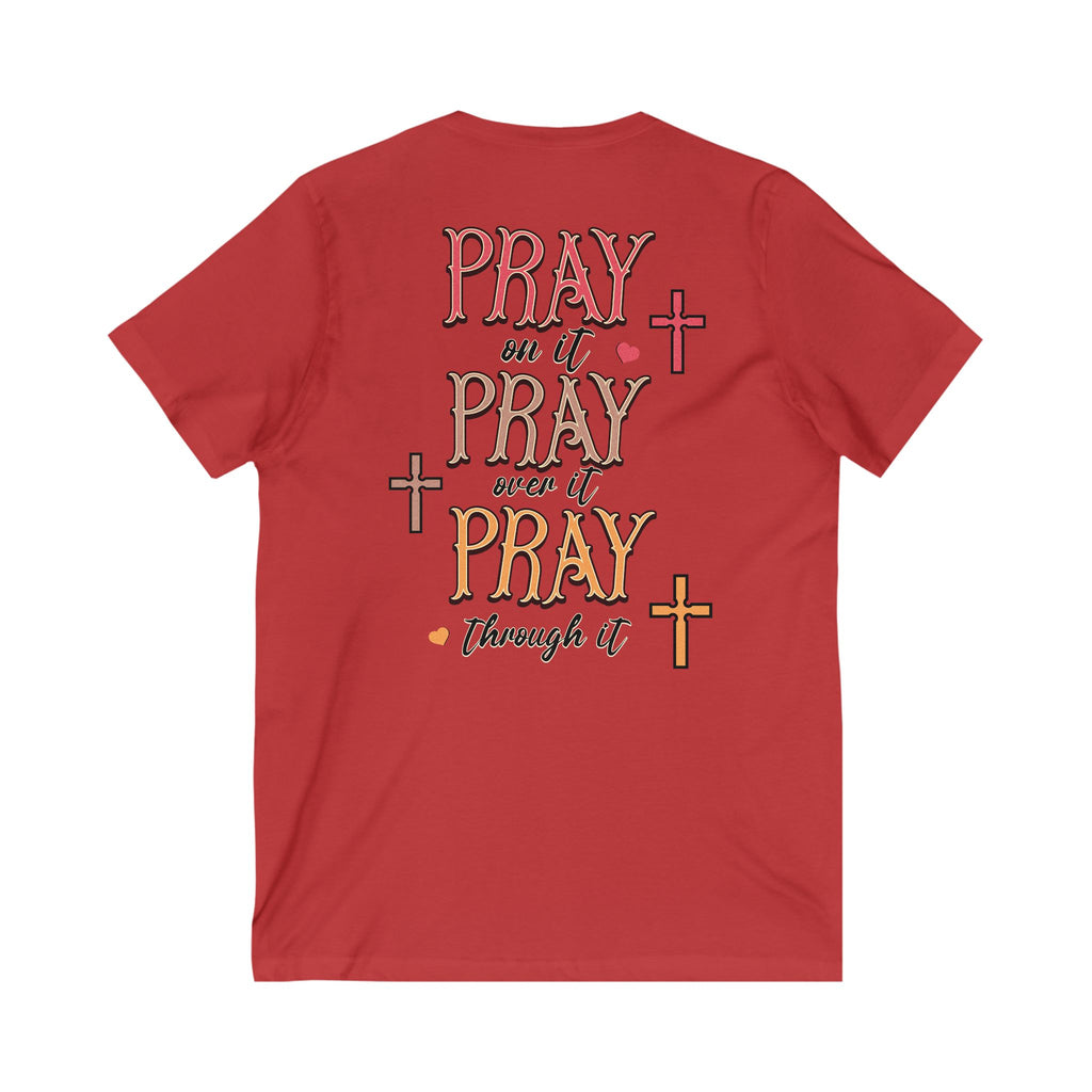 Praying Woman Tee V-Neck