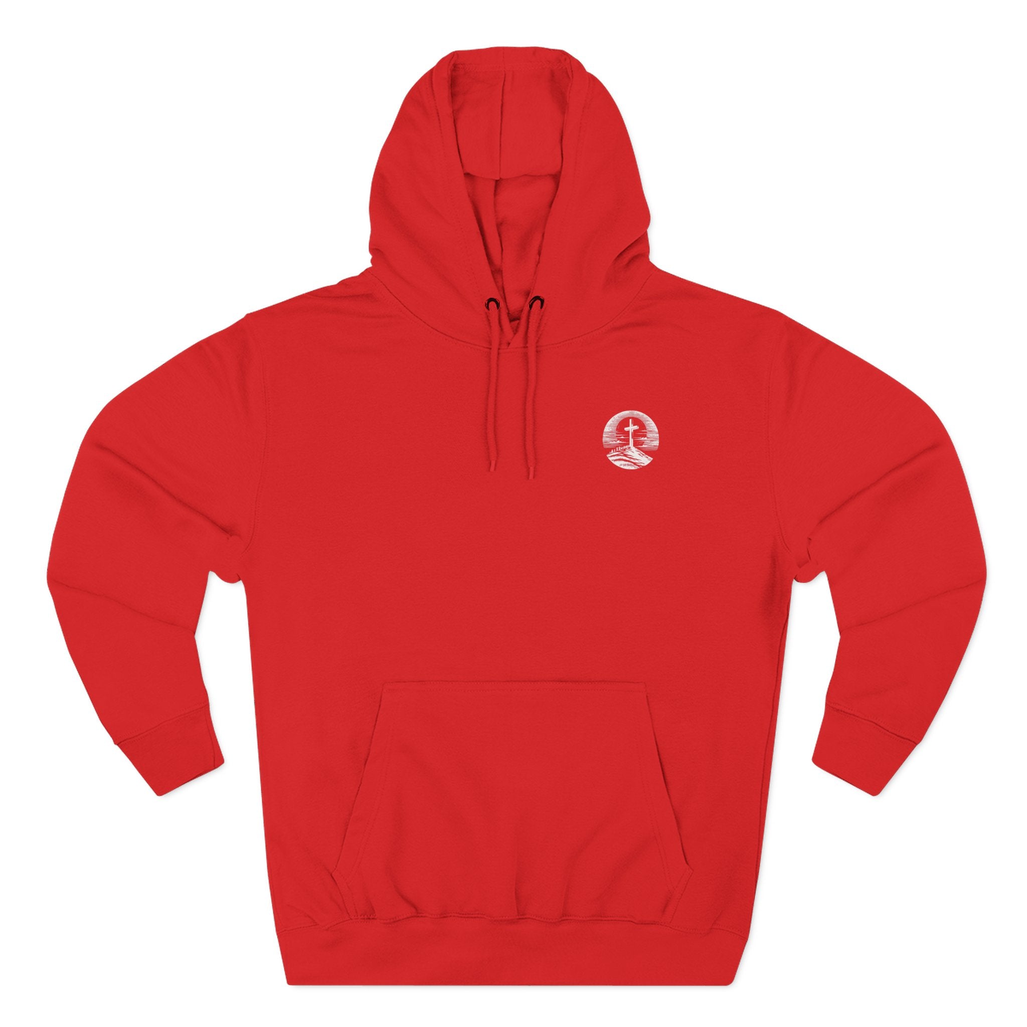 Men's Hoodie Be Strong and Courageous Three-Panel Fleece