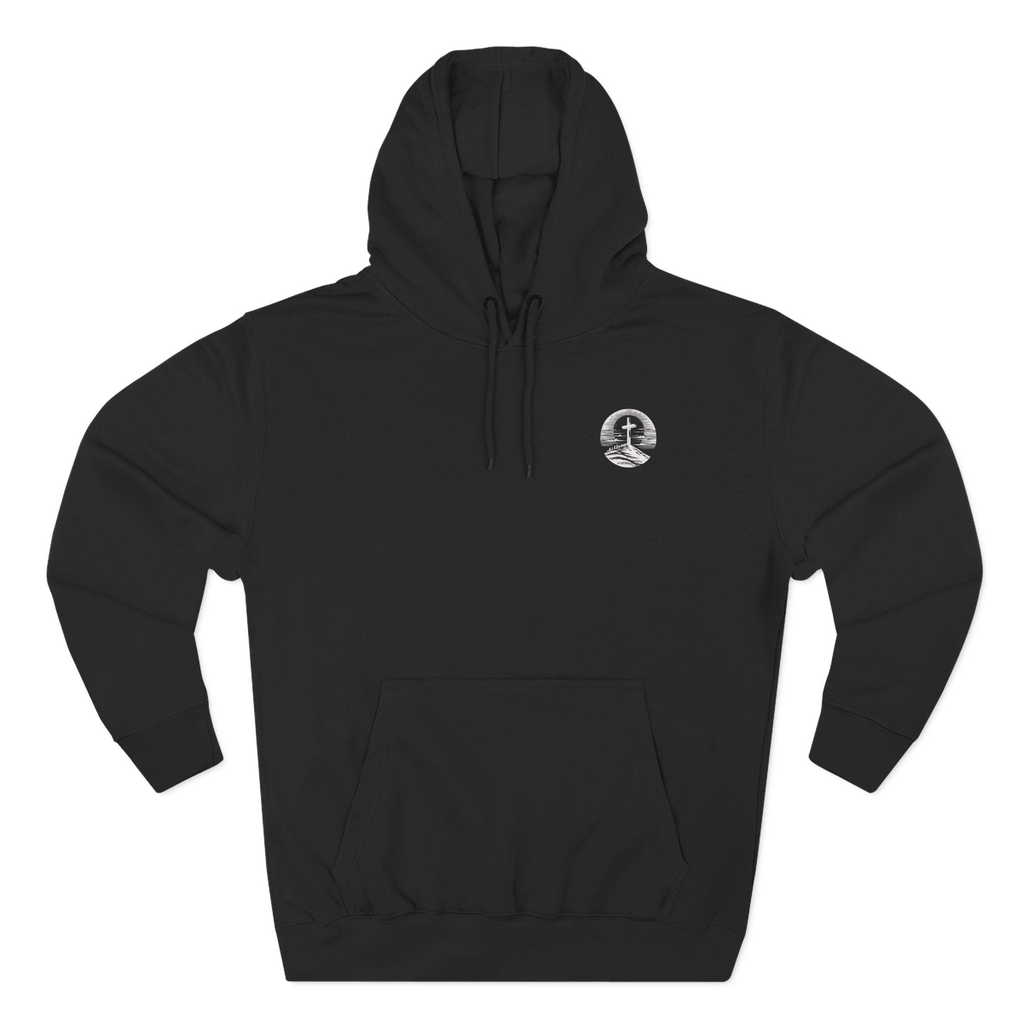 Men's Hoodie Be Strong and Courageous Three-Panel Fleece