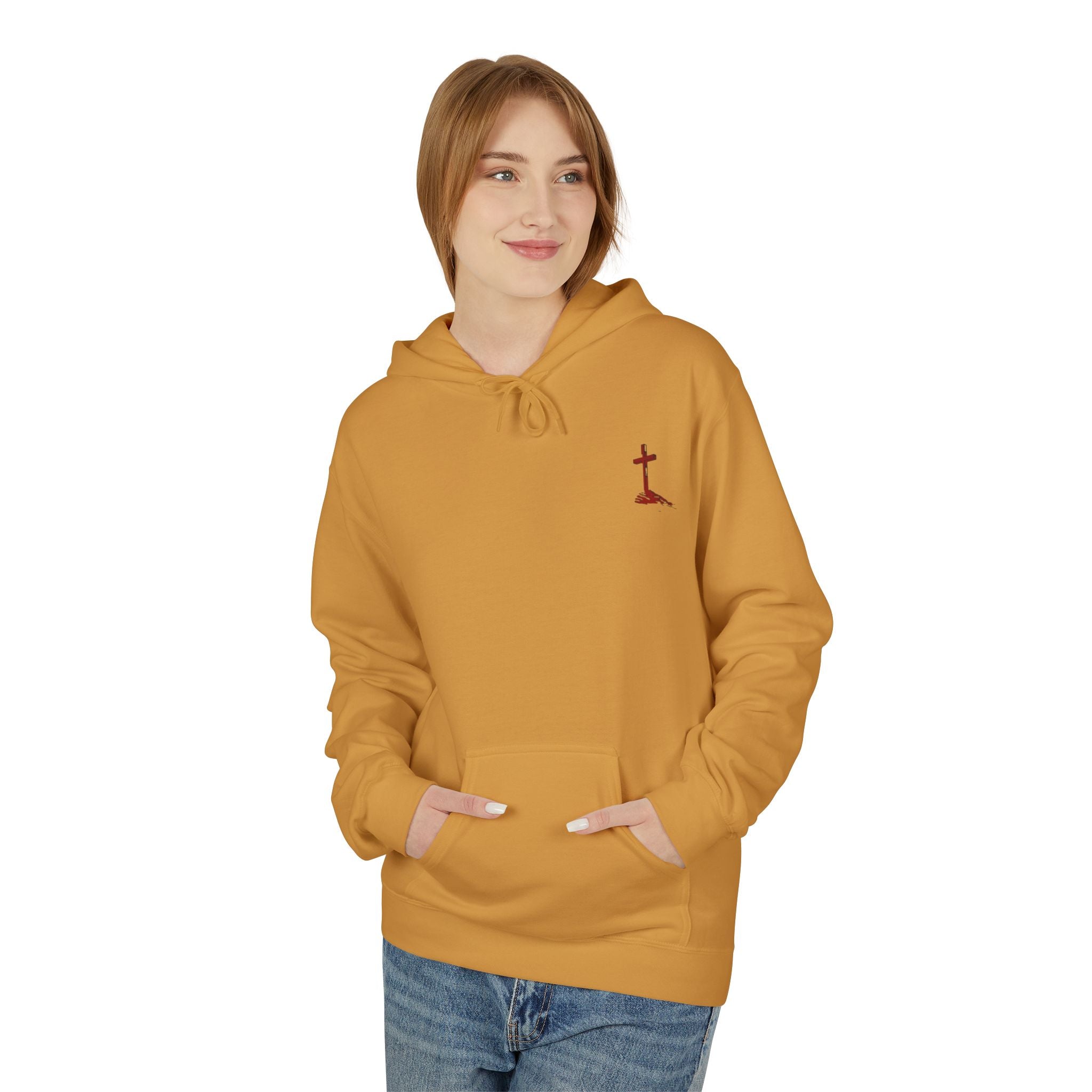 Christian Hoodie - Be Strong in the Lord Design
