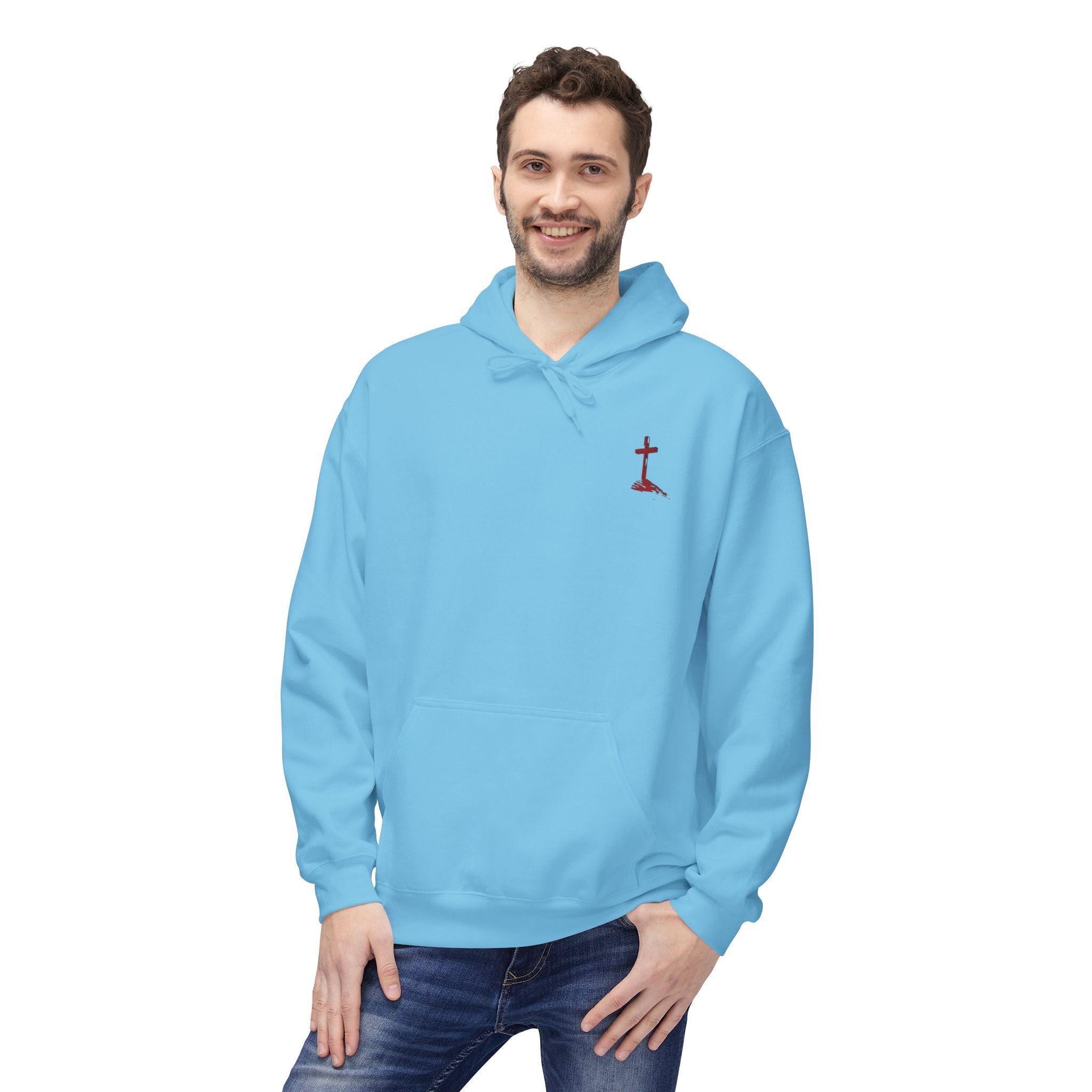 Christian Hoodie - Be Strong in the Lord Design