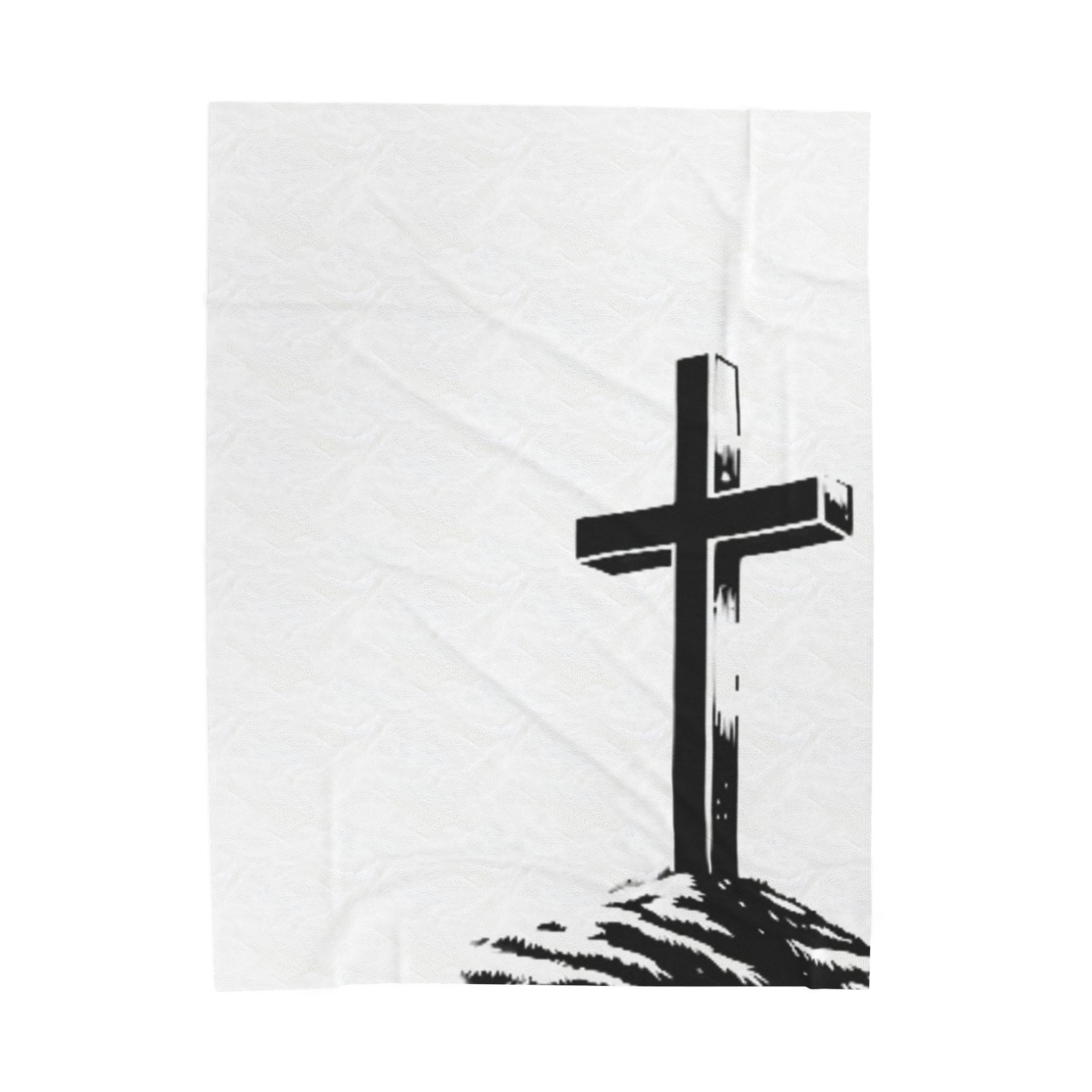 Cross Velveteen Plush Blanket