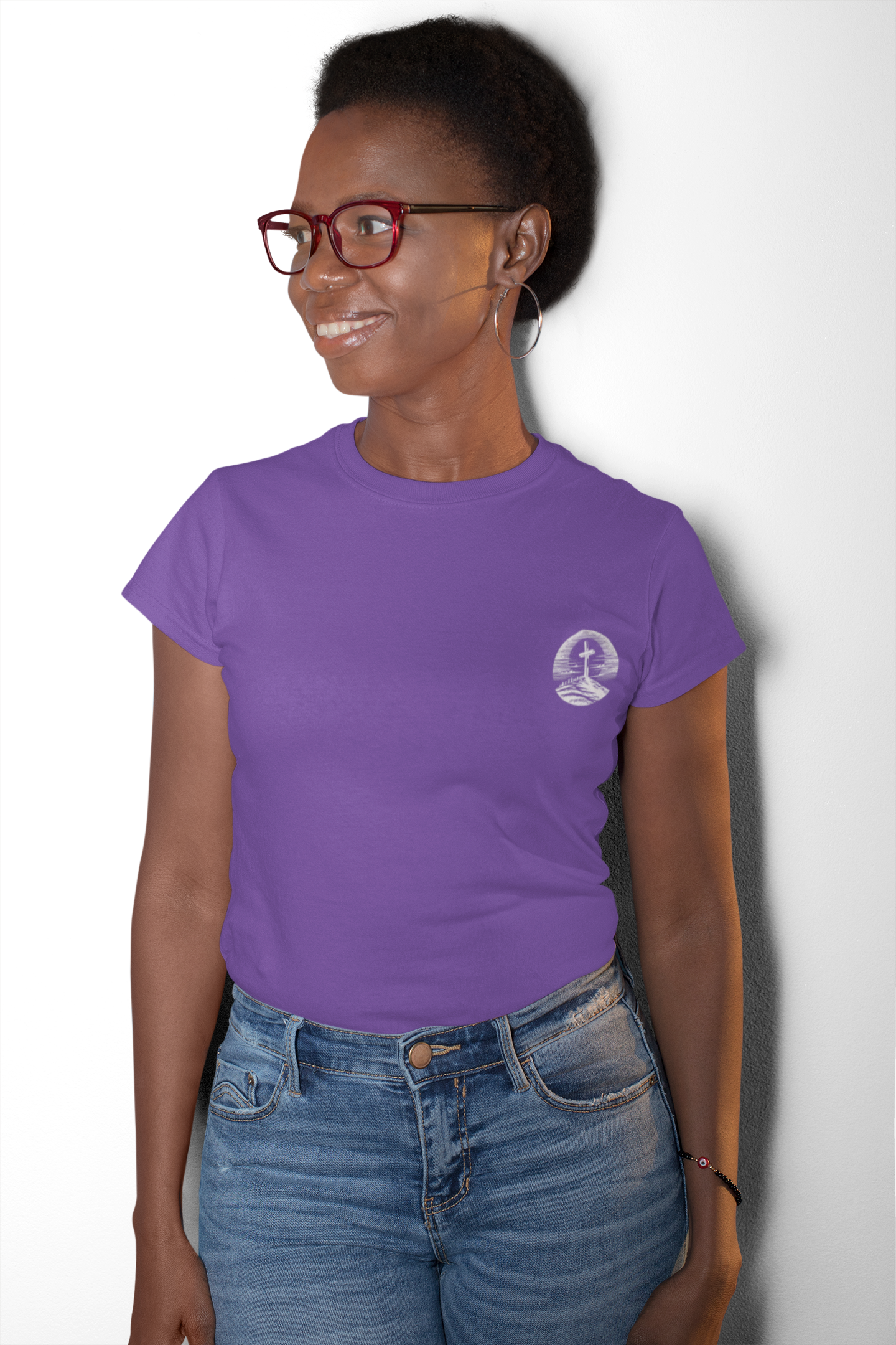 Women's Tee - Be Strong and Courageous Graphic