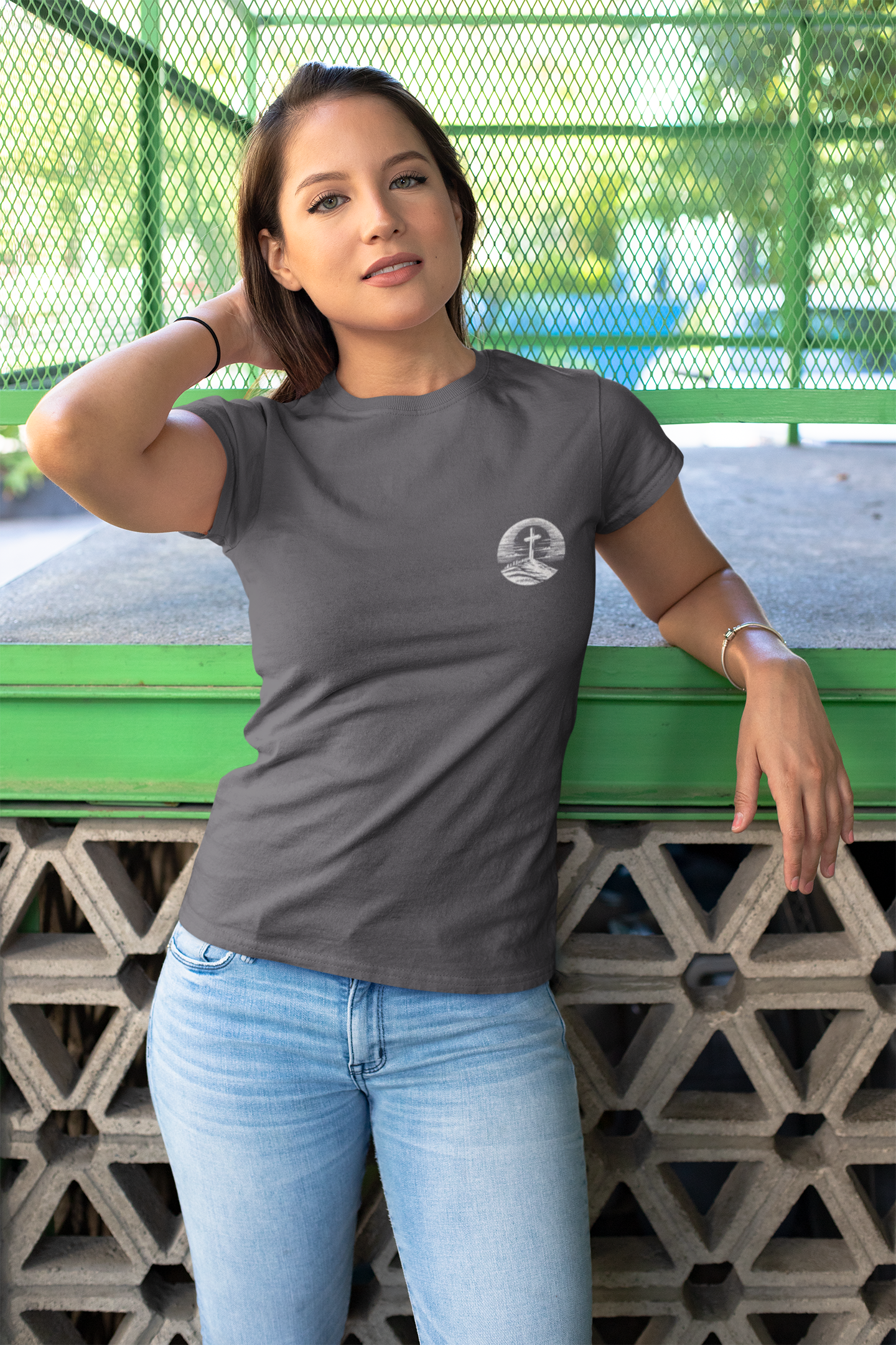 Women's Tee - Be Strong and Courageous Graphic