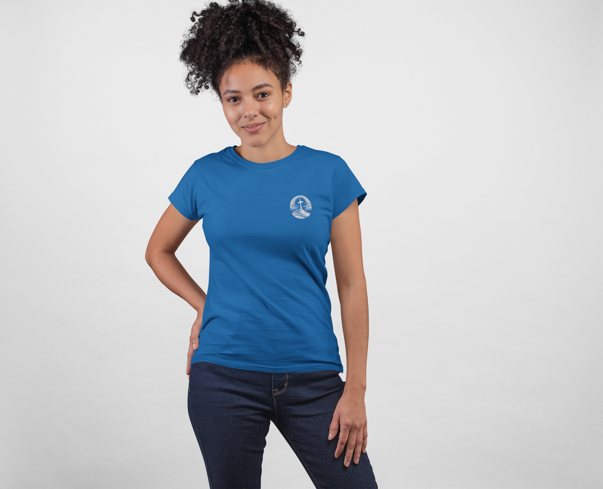 Women's Tee - Be Strong and Courageous Graphic