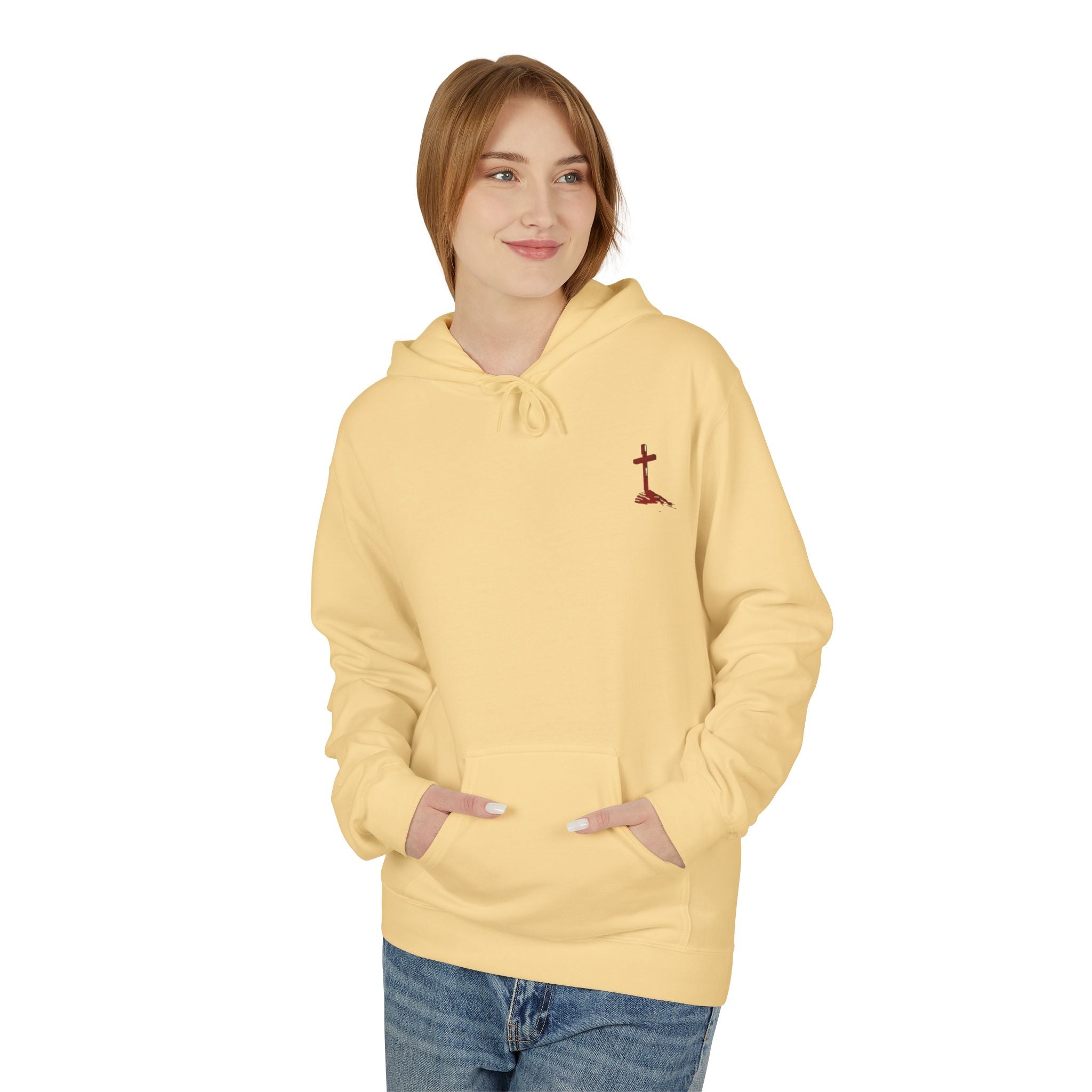 Christian Hoodie - Be Strong in the Lord Design