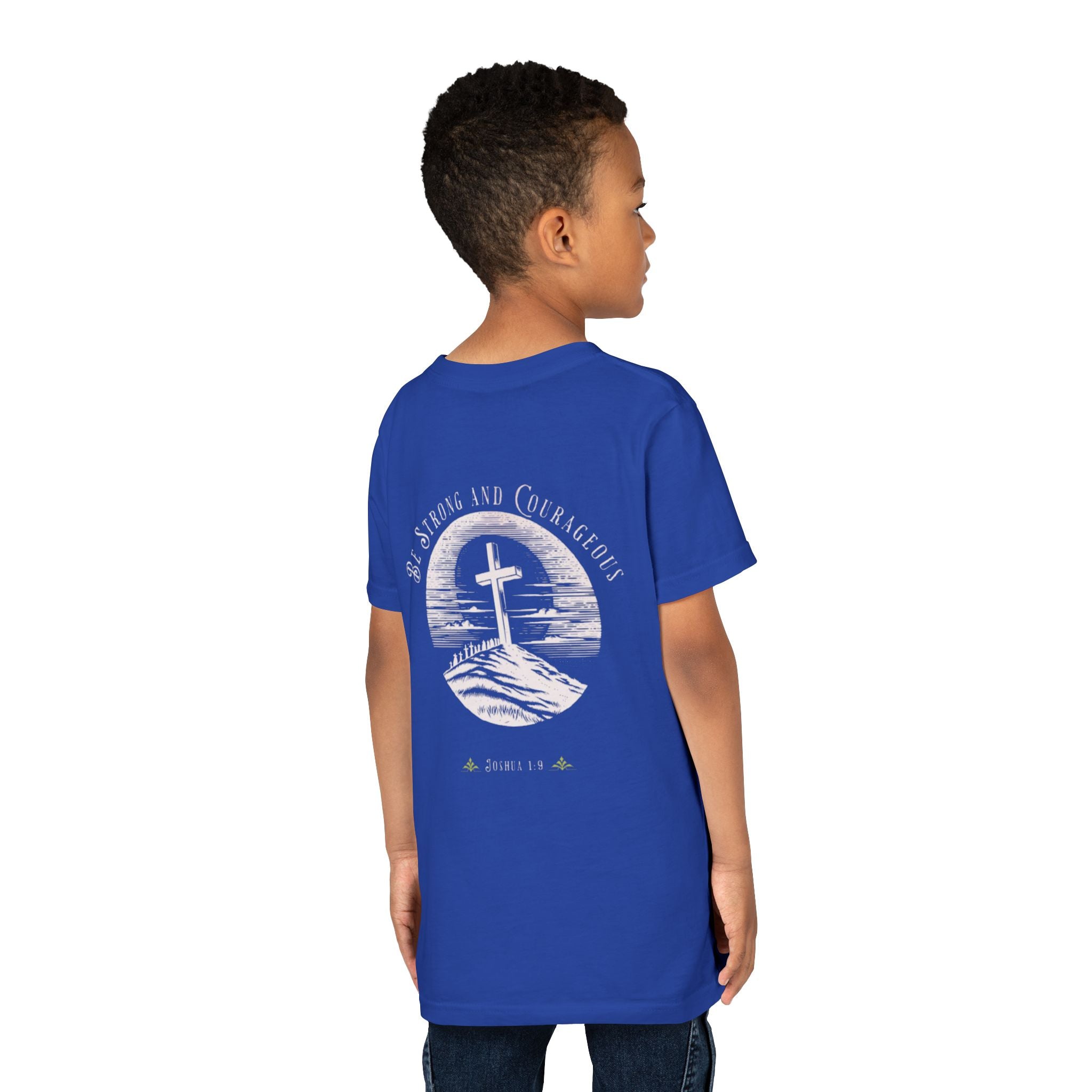 Youth Tee Be Strong and Courageous Faith T-Shirt