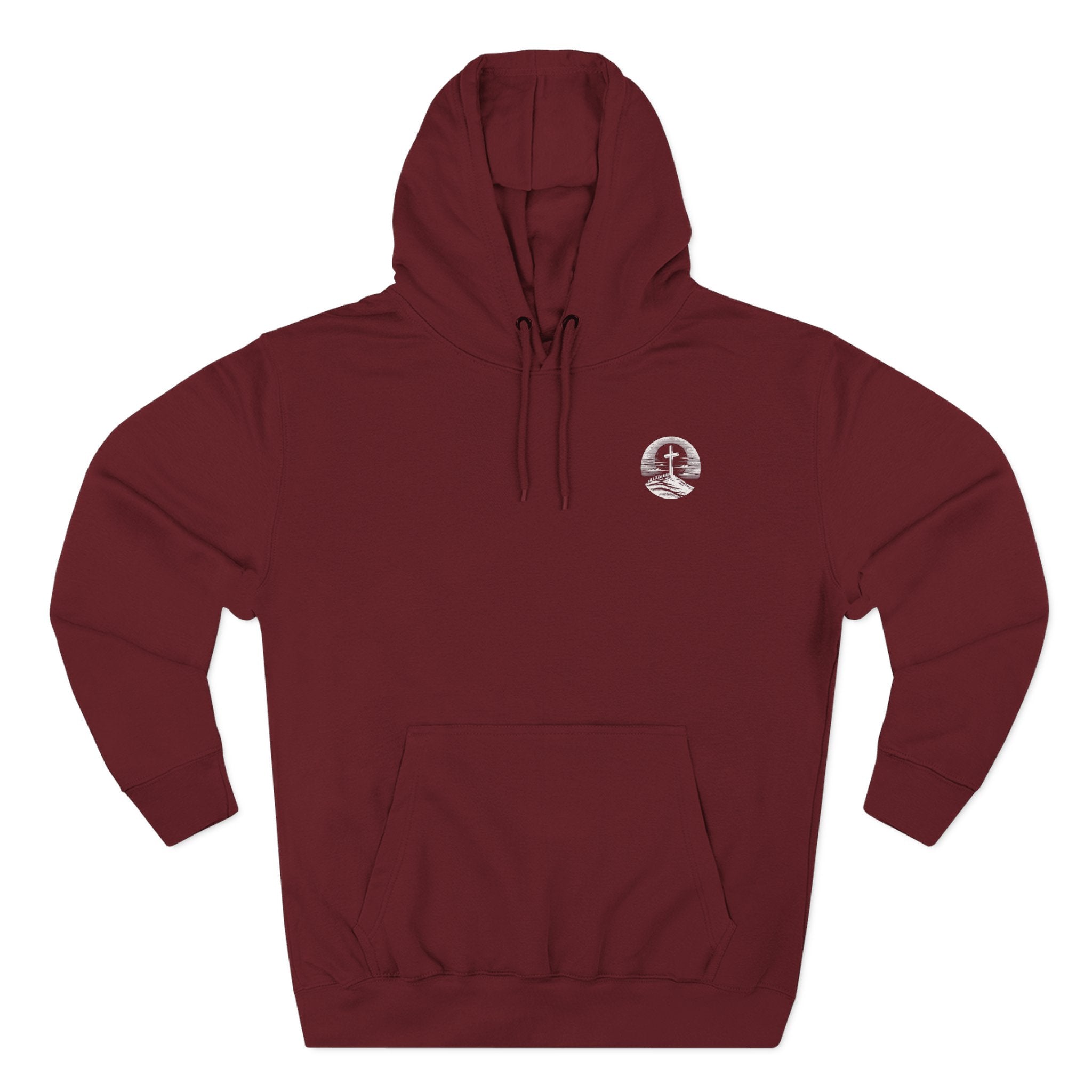 Men's Hoodie Be Strong and Courageous Three-Panel Fleece