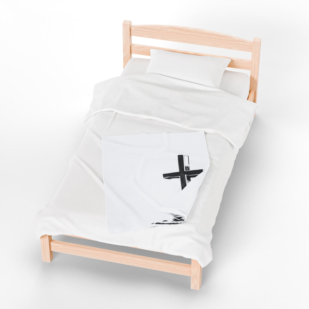 Cross Velveteen Plush Blanket