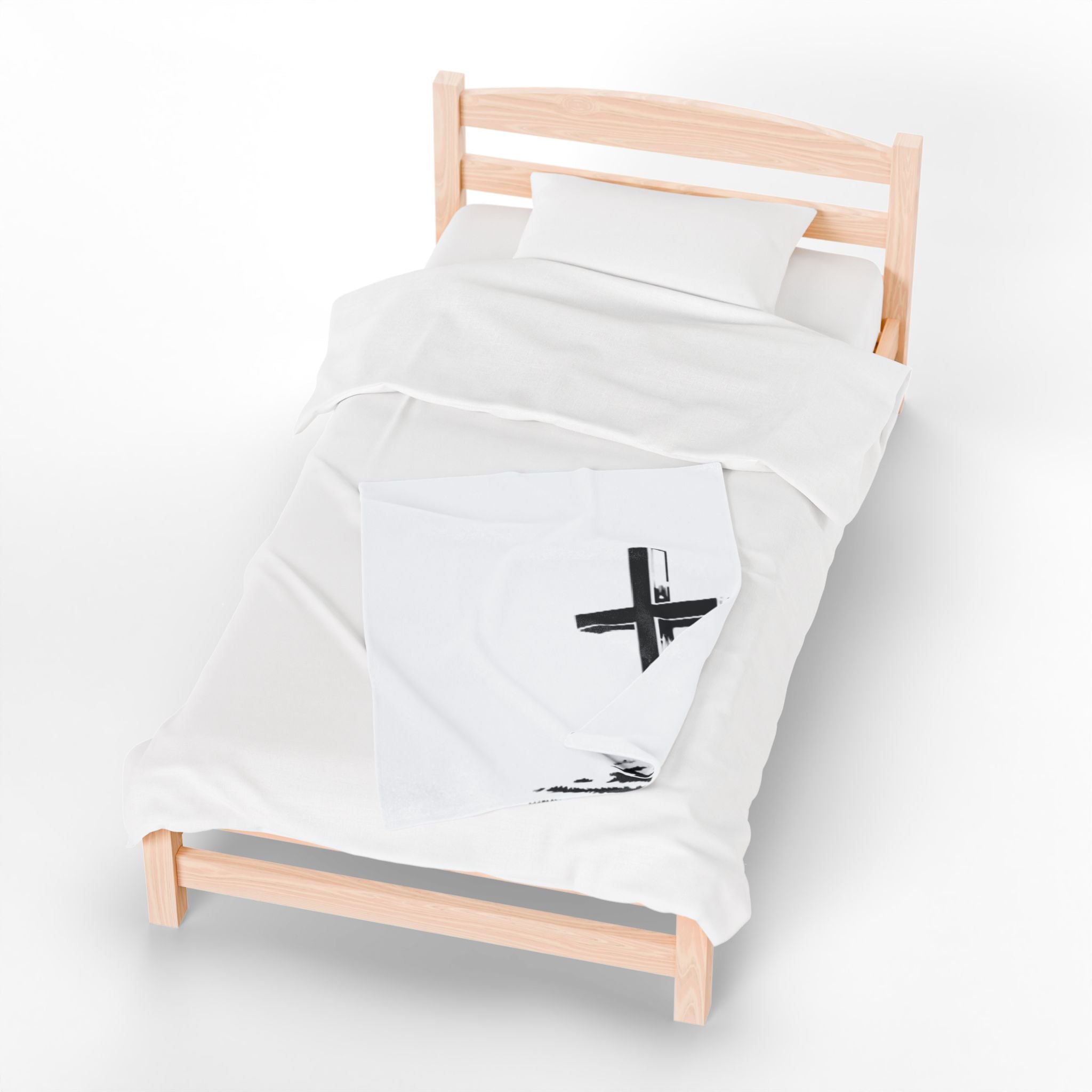 Cross Velveteen Plush Blanket