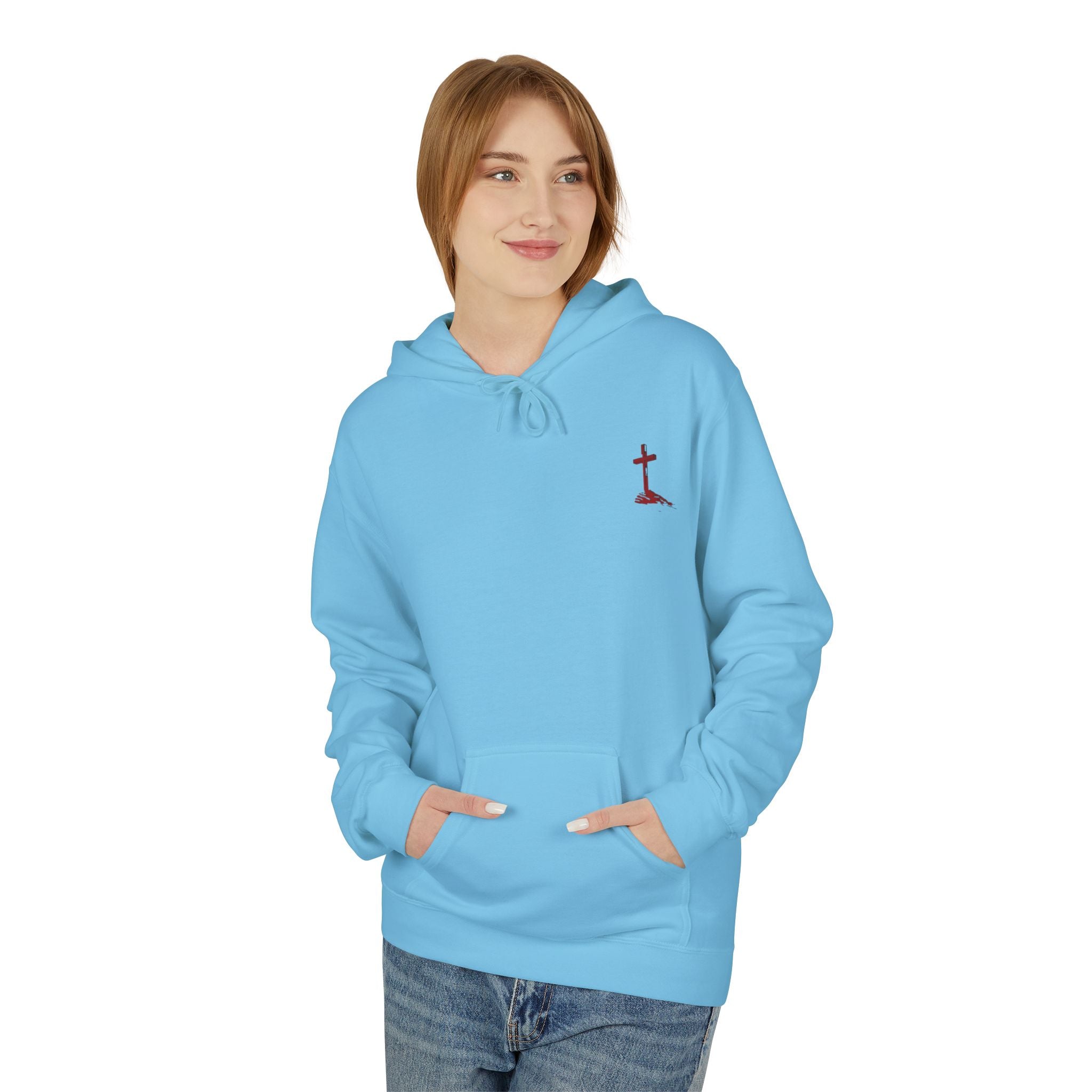 Christian Hoodie - Be Strong in the Lord Design