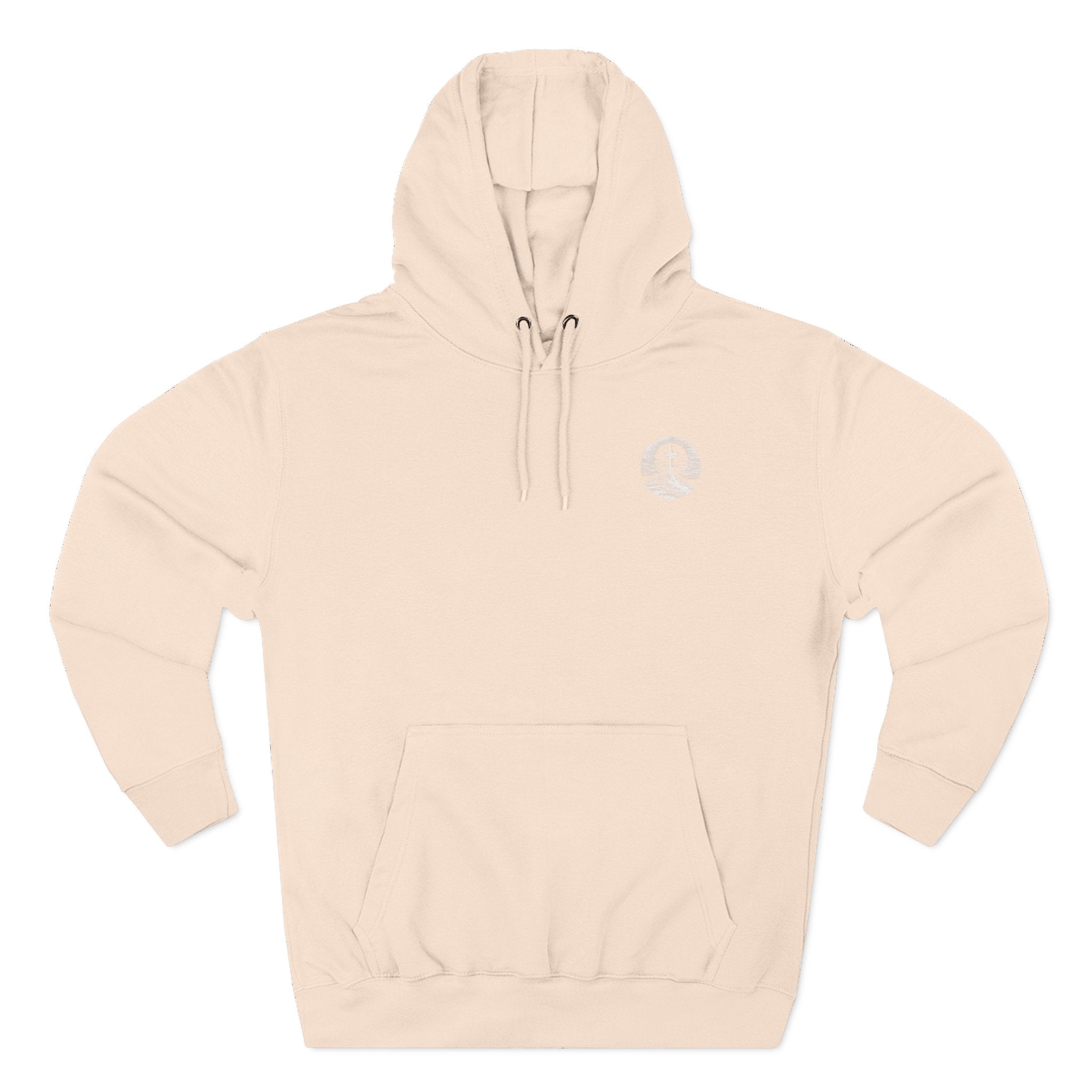 Men's Hoodie Be Strong and Courageous Three-Panel Fleece