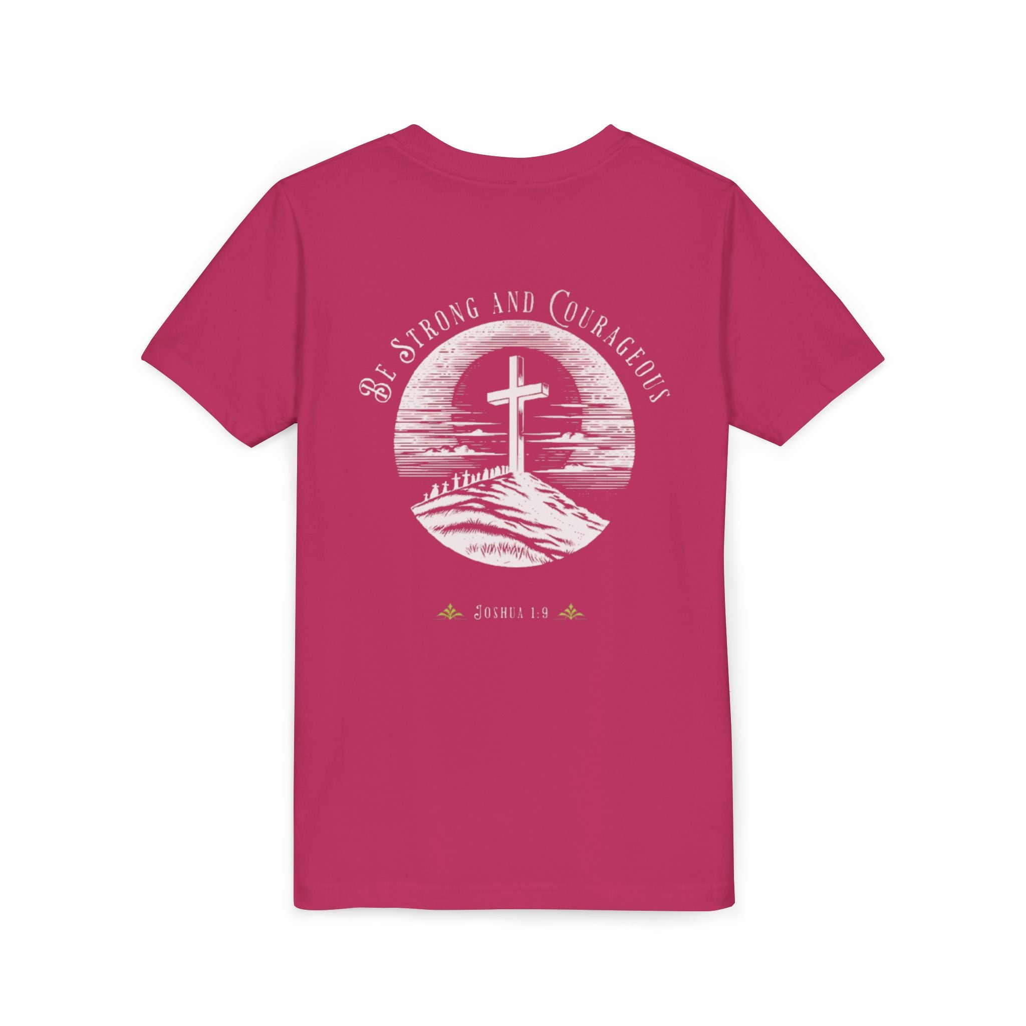 Youth Tee Be Strong and Courageous Faith T-Shirt