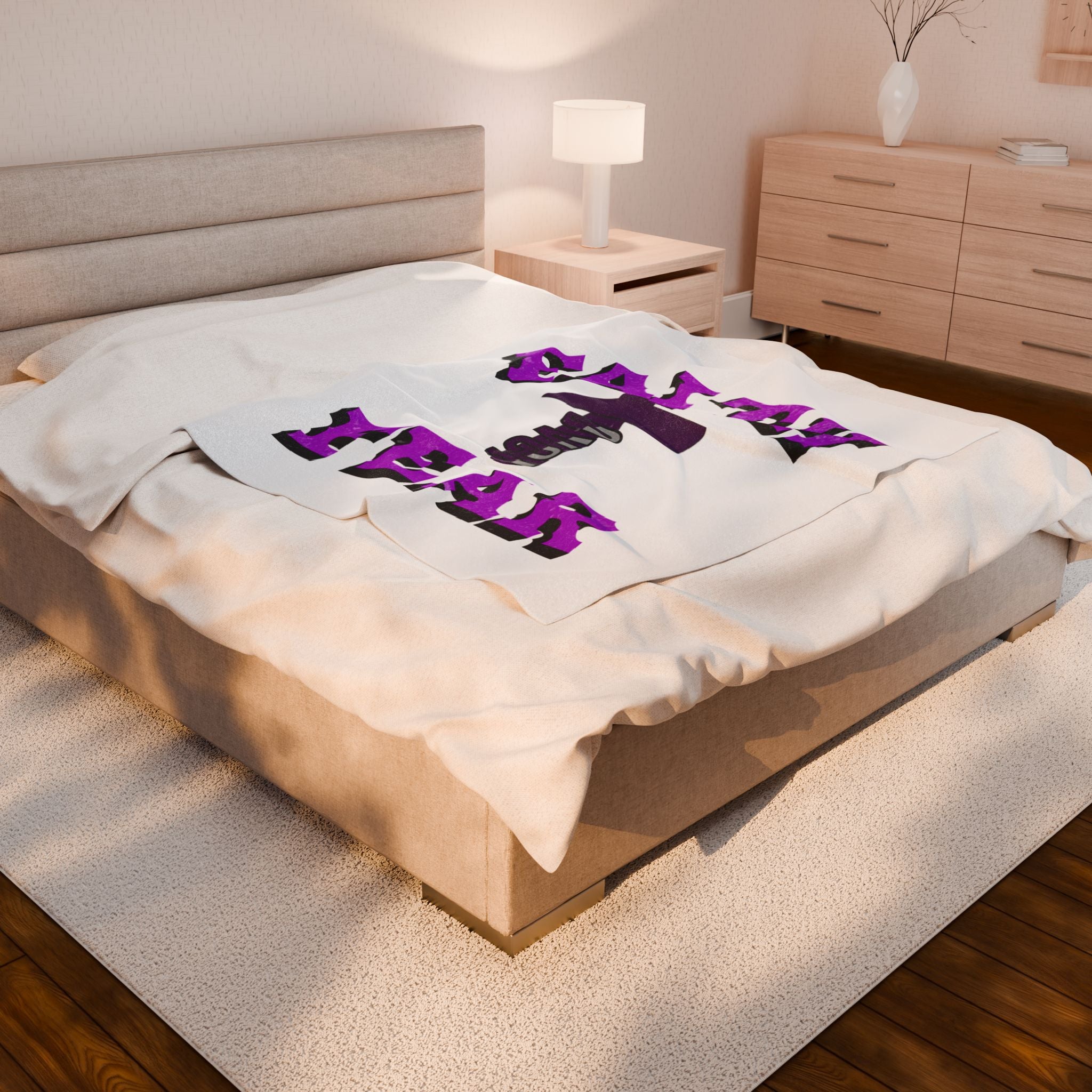 Faith Over Fear Velveteen Plush Blanket