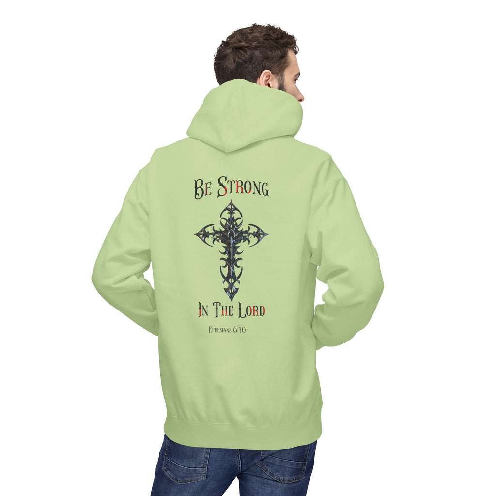 Christian Hoodie - Be Strong in the Lord Design