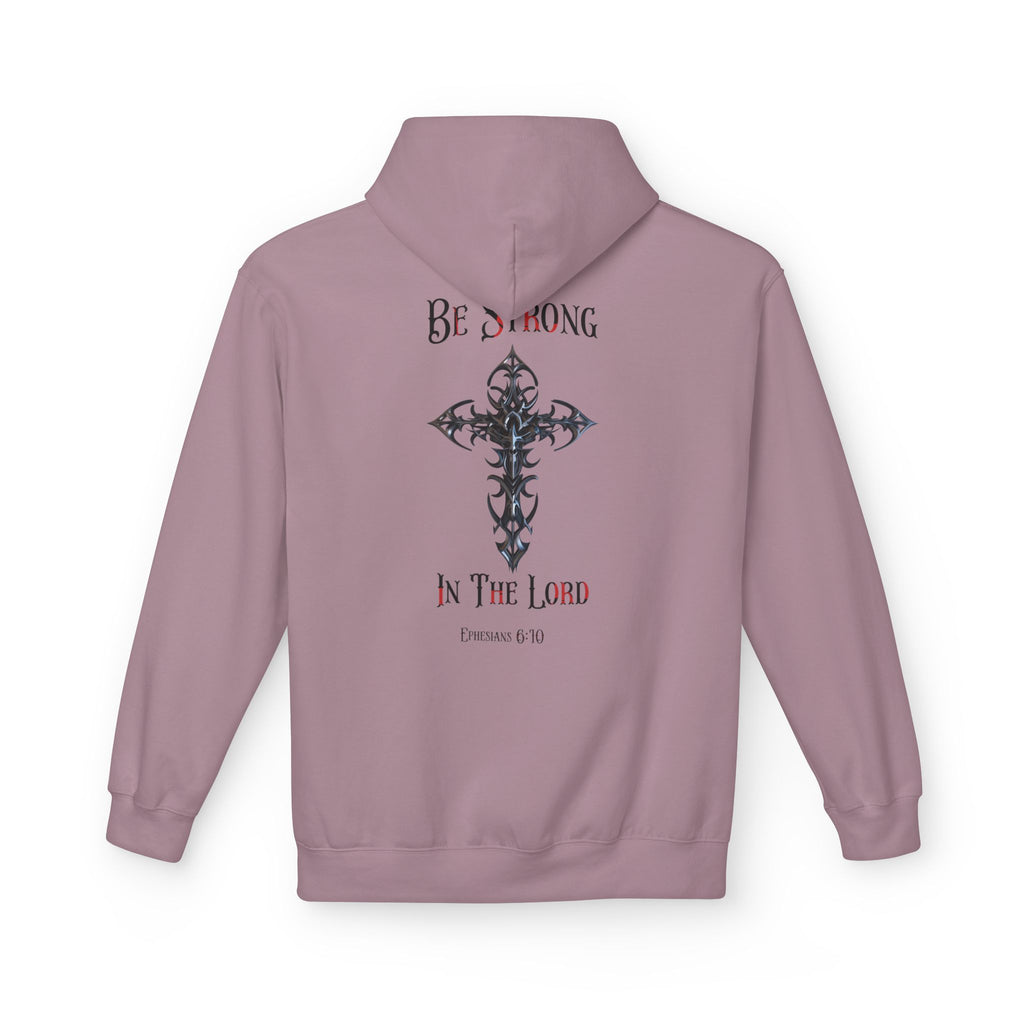 Christian Hoodie - Be Strong in the Lord Design