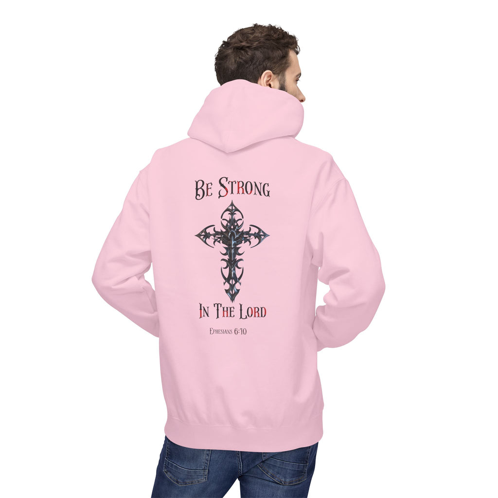 Christian Hoodie - Be Strong in the Lord Design