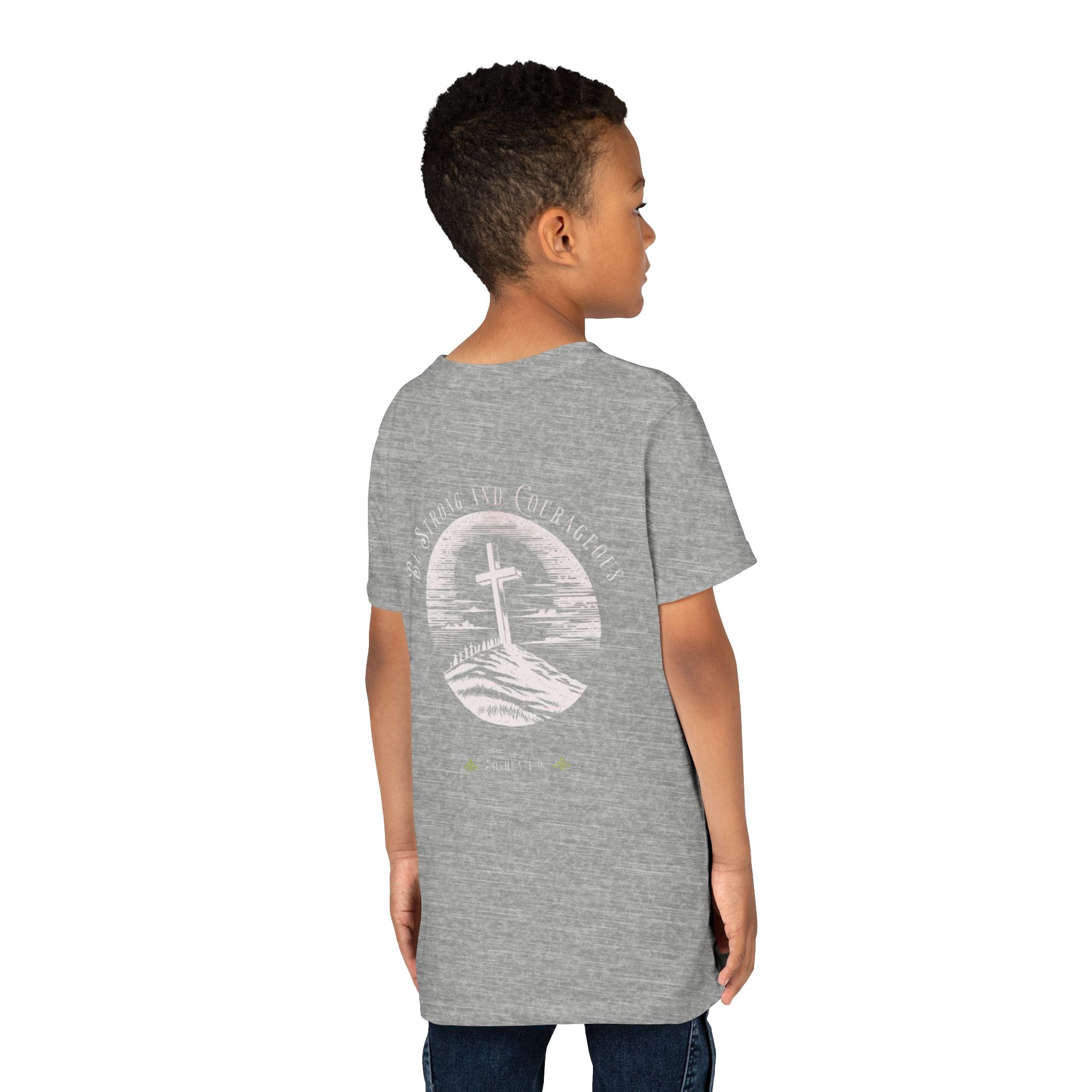 Youth Tee Be Strong and Courageous Faith T-Shirt