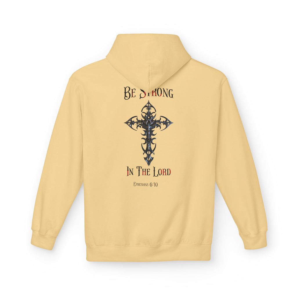 Christian Hoodie - Be Strong in the Lord Design