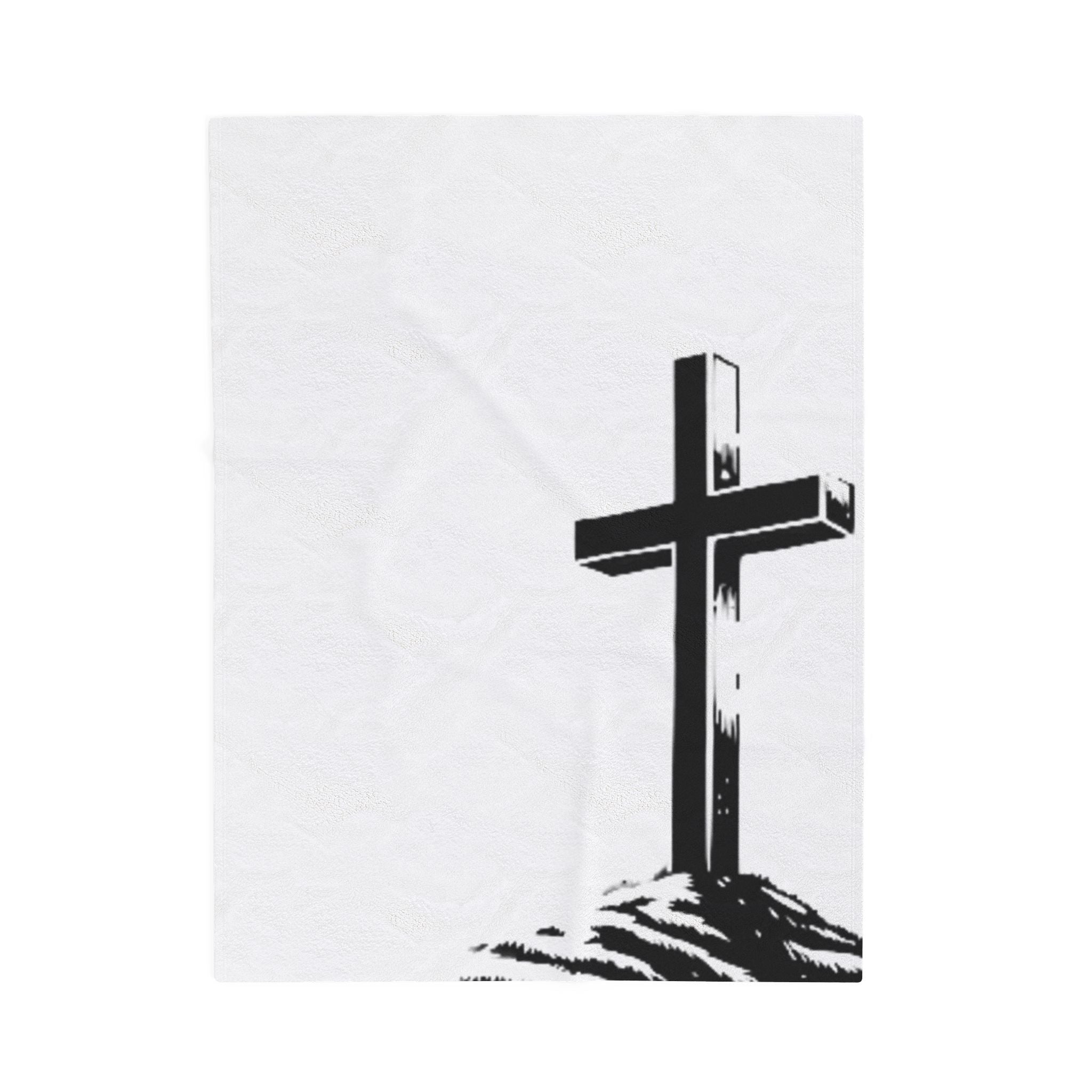 Cross Velveteen Plush Blanket