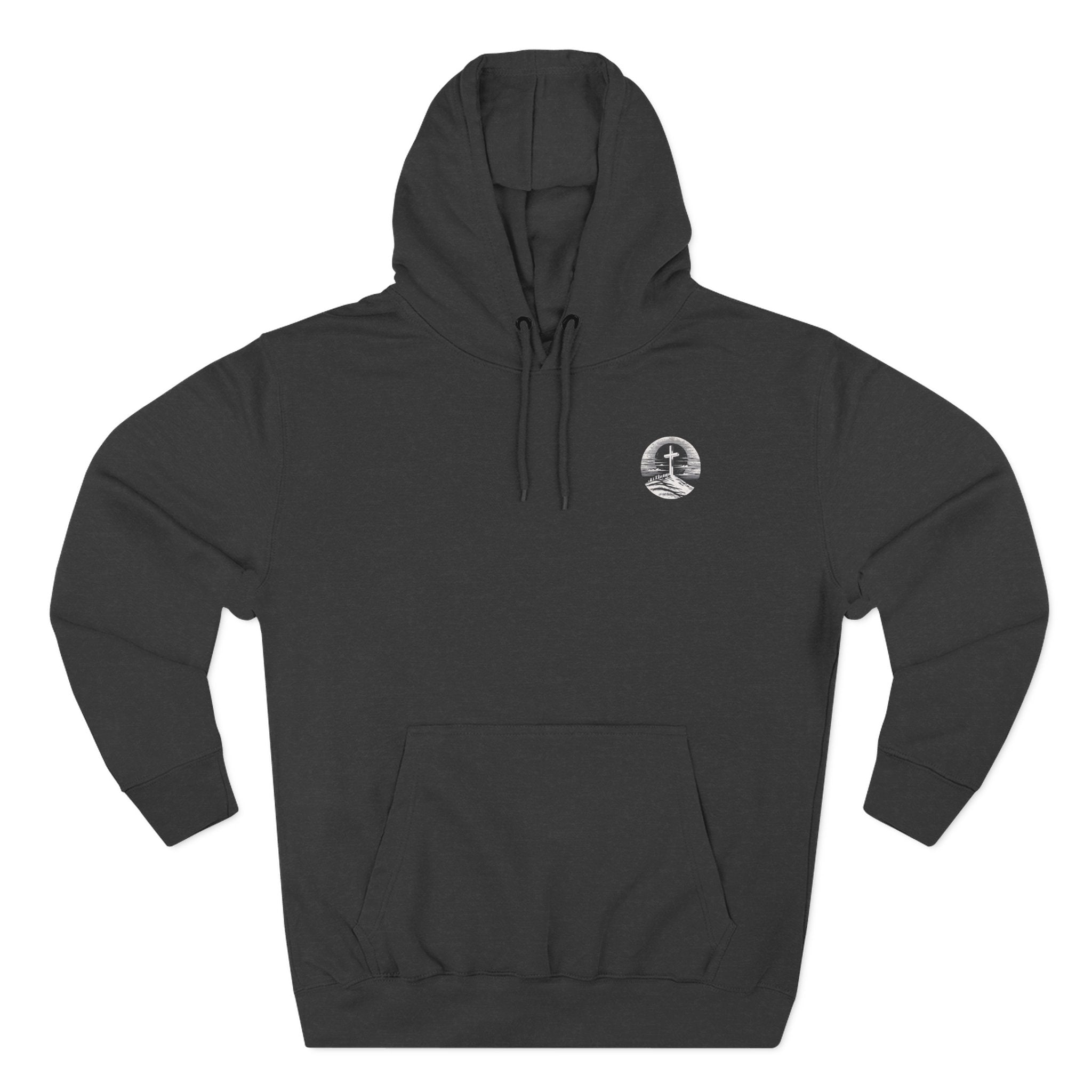 Men's Hoodie Be Strong and Courageous Three-Panel Fleece