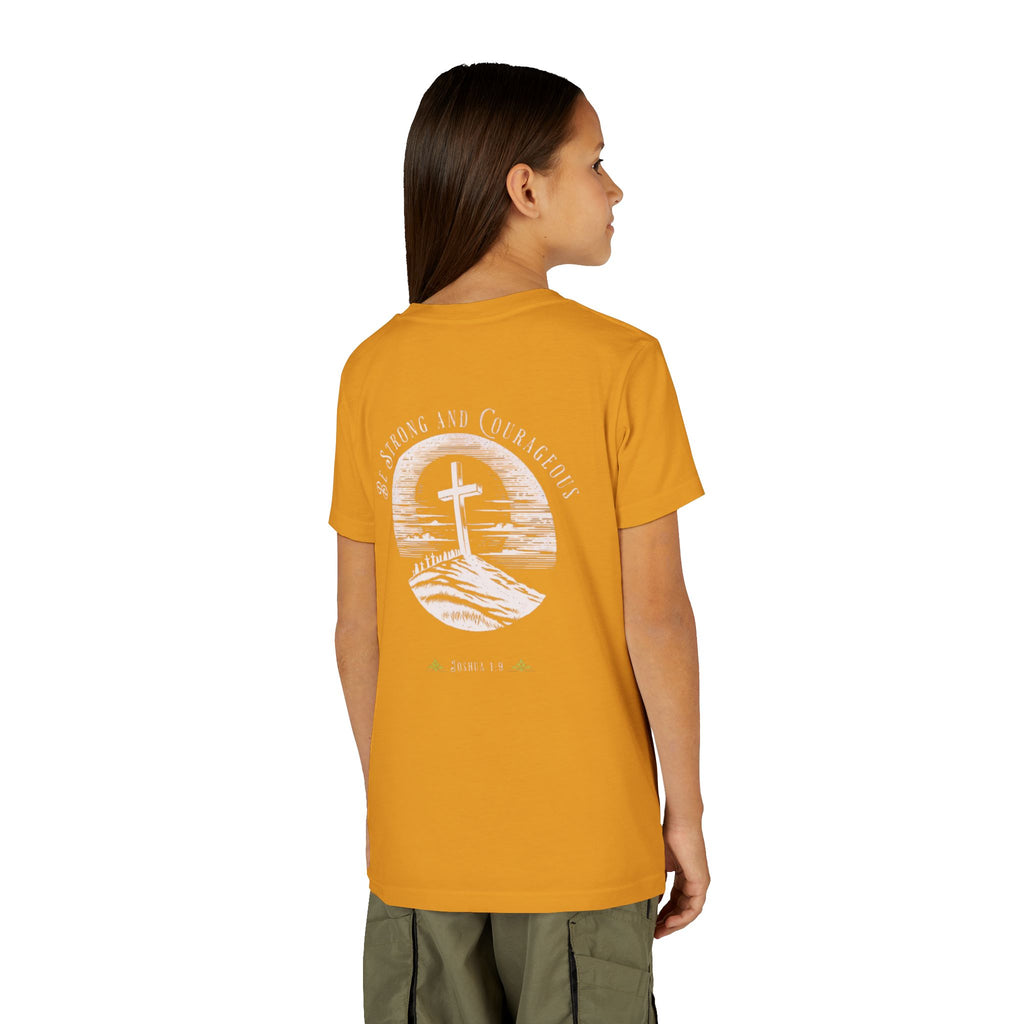 Youth Tee Be Strong and Courageous Faith T-Shirt