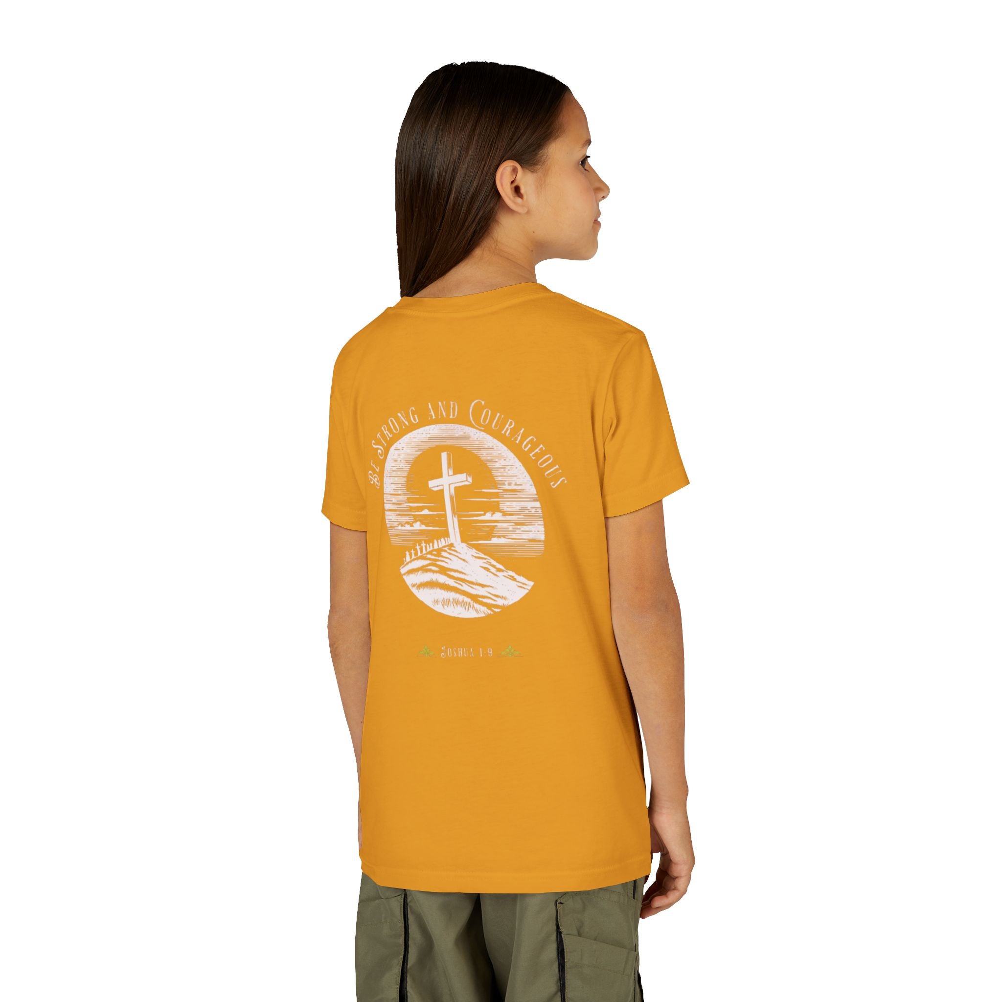 Youth Tee Be Strong and Courageous Faith T-Shirt