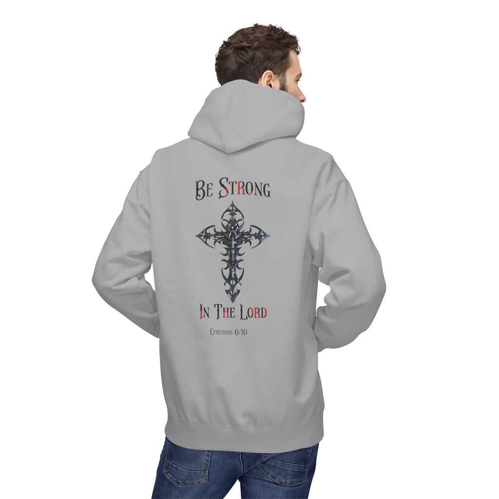 Christian Hoodie - Be Strong in the Lord Design