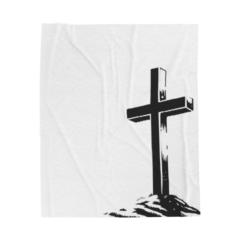 Cross Velveteen Plush Blanket