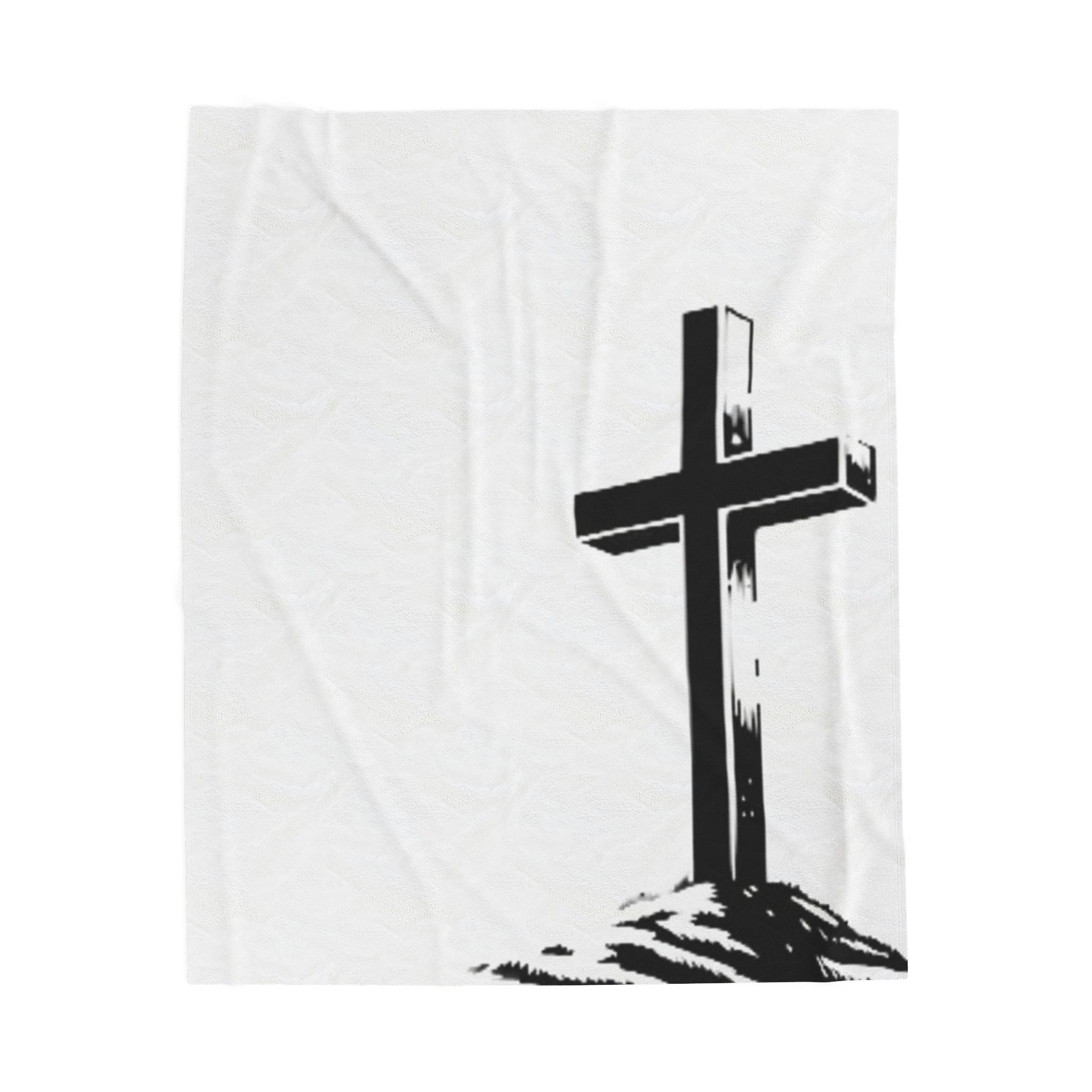 Cross Velveteen Plush Blanket