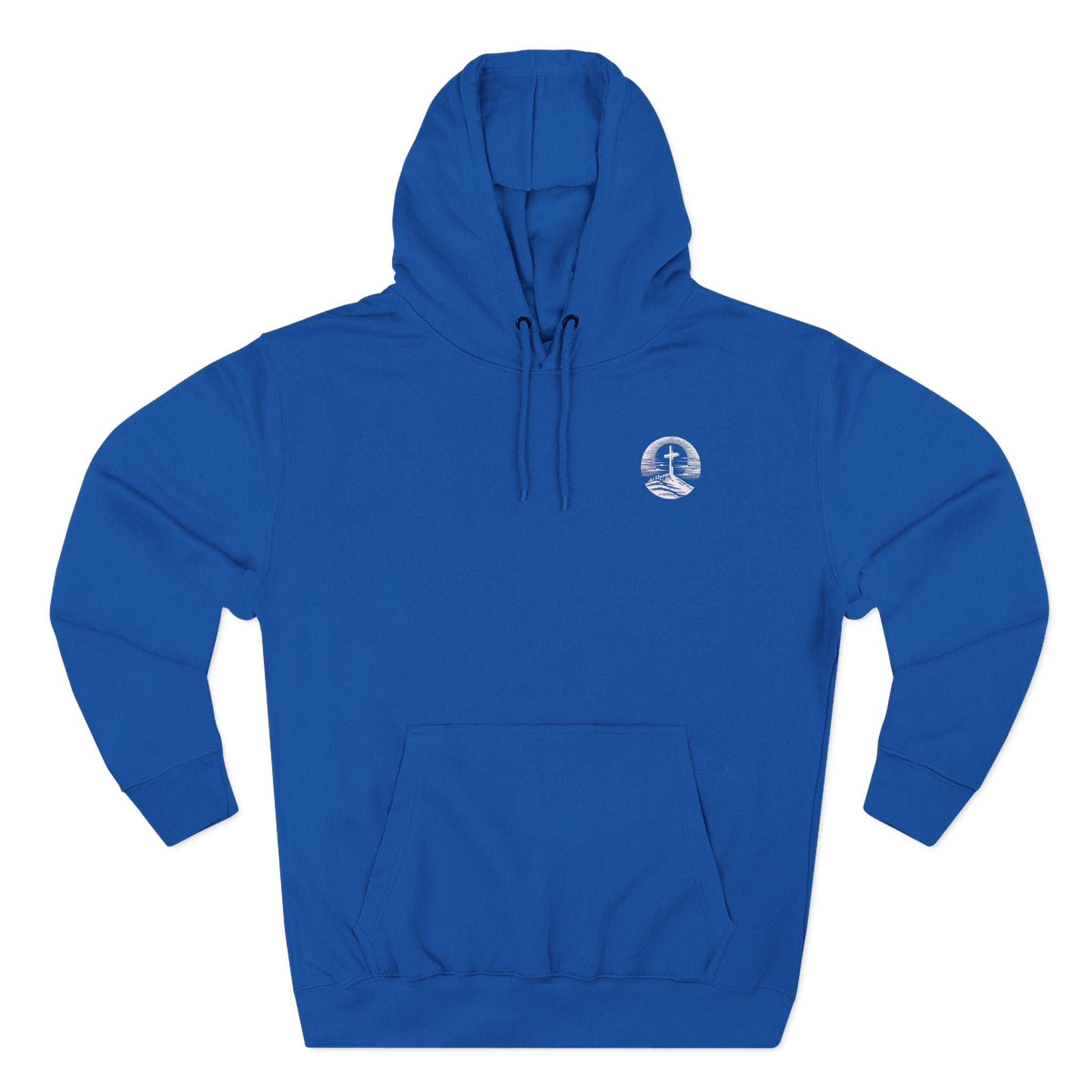 Men's Hoodie Be Strong and Courageous Three-Panel Fleece