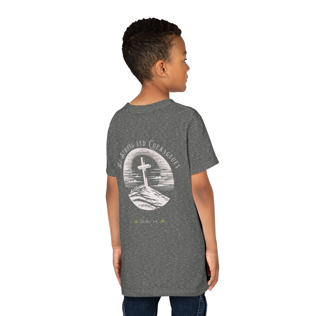 Youth Tee Be Strong and Courageous Faith T-Shirt